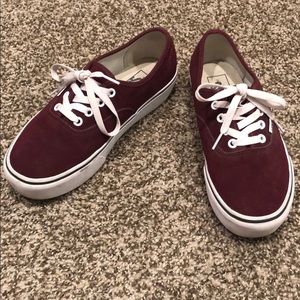 Maroon vans